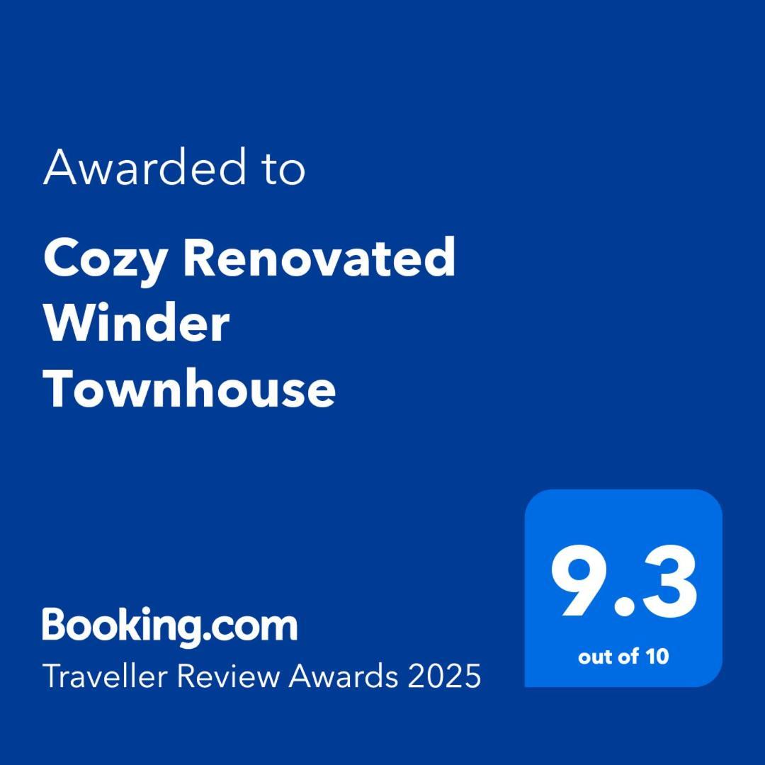 Cozy Renovated Winder Townhouse Traveller Awards 2025 Winner Zewnętrze zdjęcie